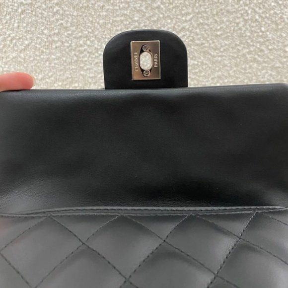 Authentic Pre-Owned Chanel CC Turnlock Flap Belt Bag Black Lambskin - Picture 14 of 16